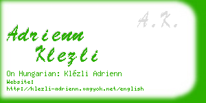 adrienn klezli business card